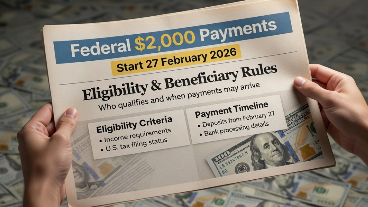 $2,000 Federal Payments Begin 27 Feb 2026