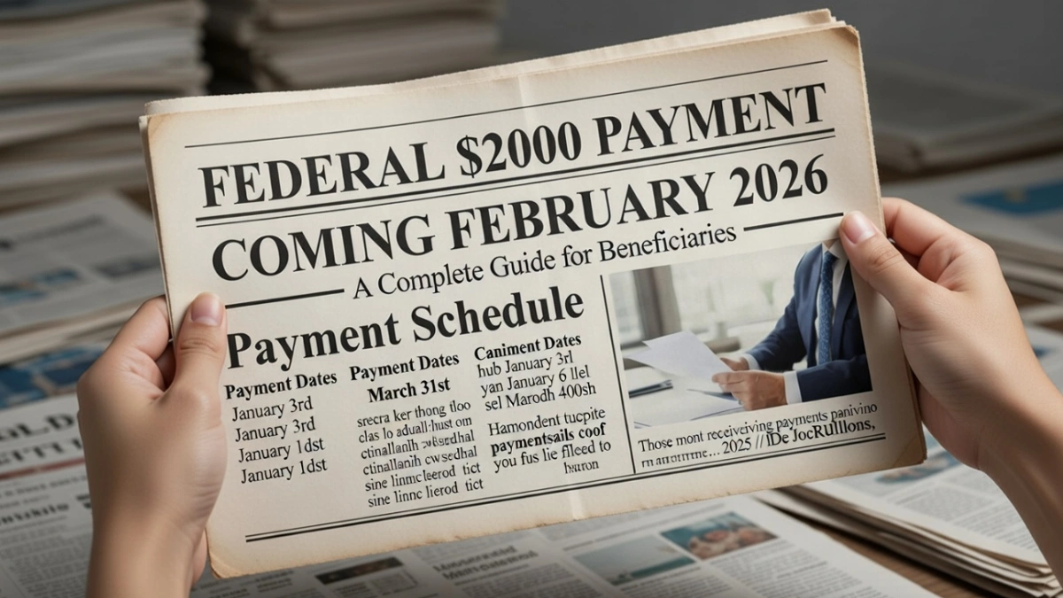 $2,000 federal payment 2026