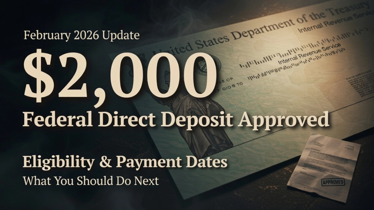 $2000 federal payment 2026