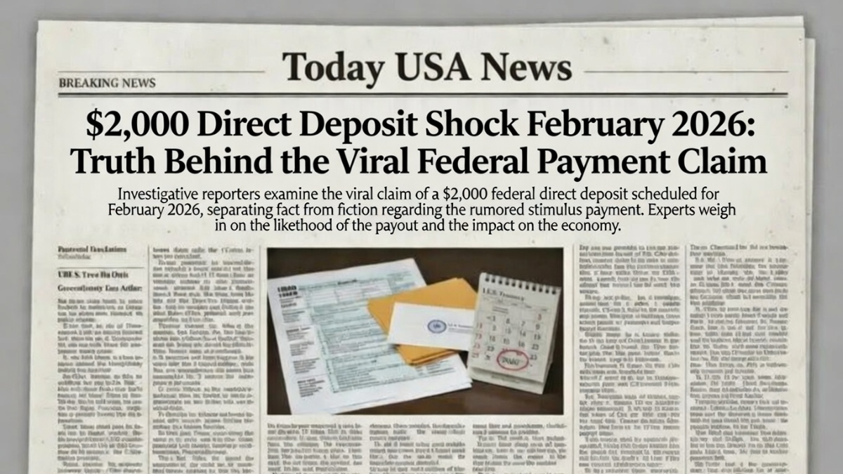 $2000 Federal Direct Deposit 2026