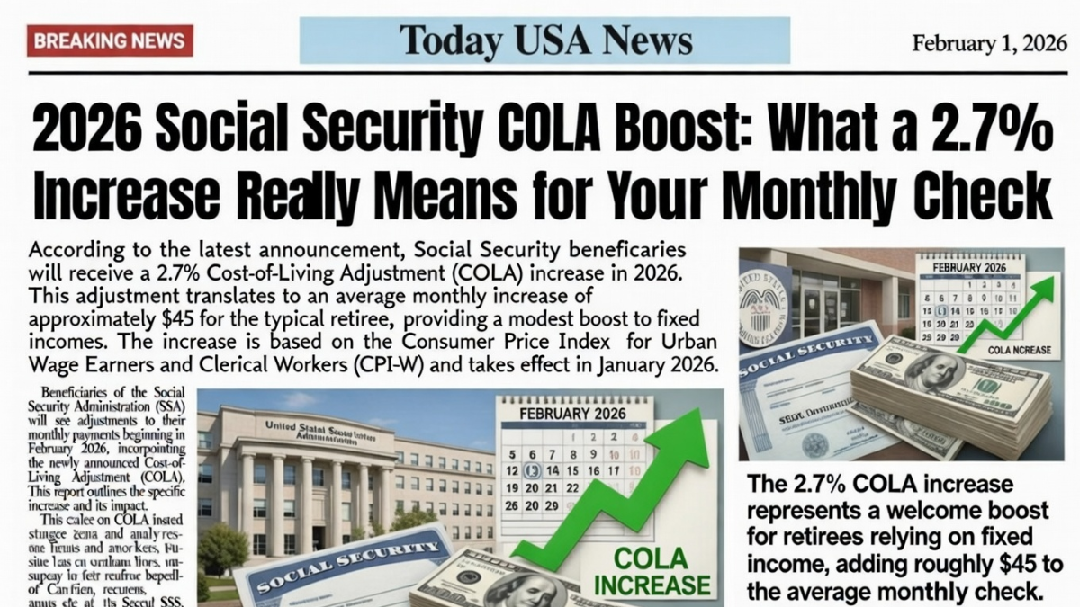 2.7 Percent Benefit Increase