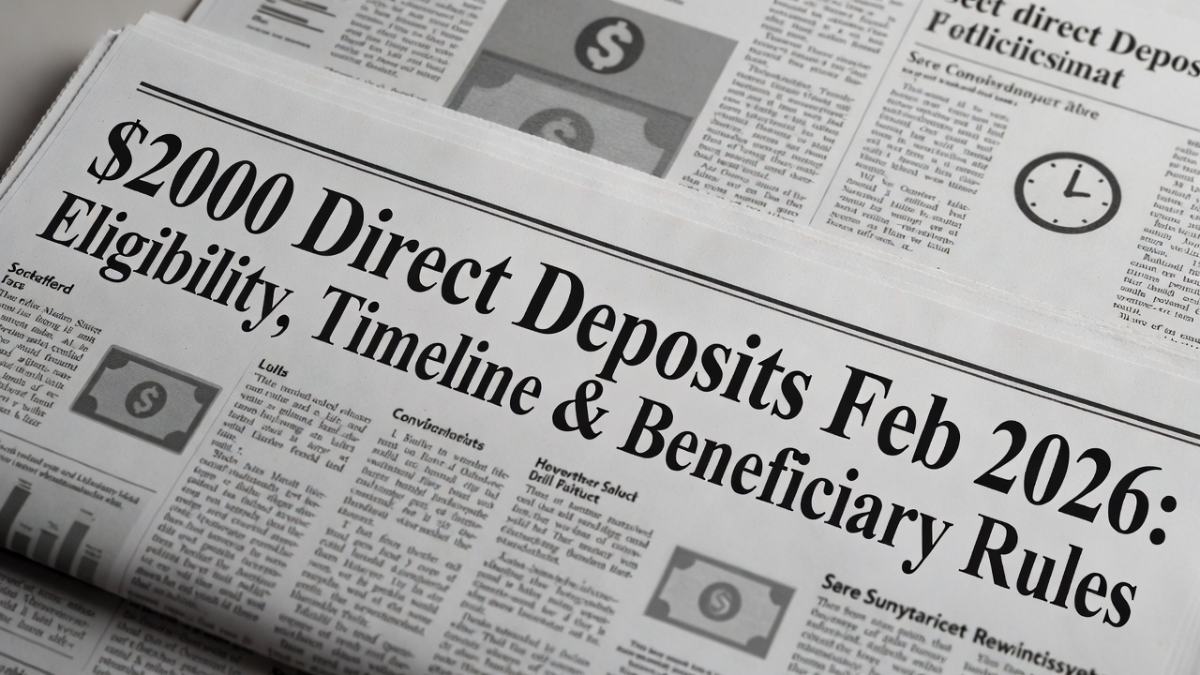 $2000 direct deposit February 2026