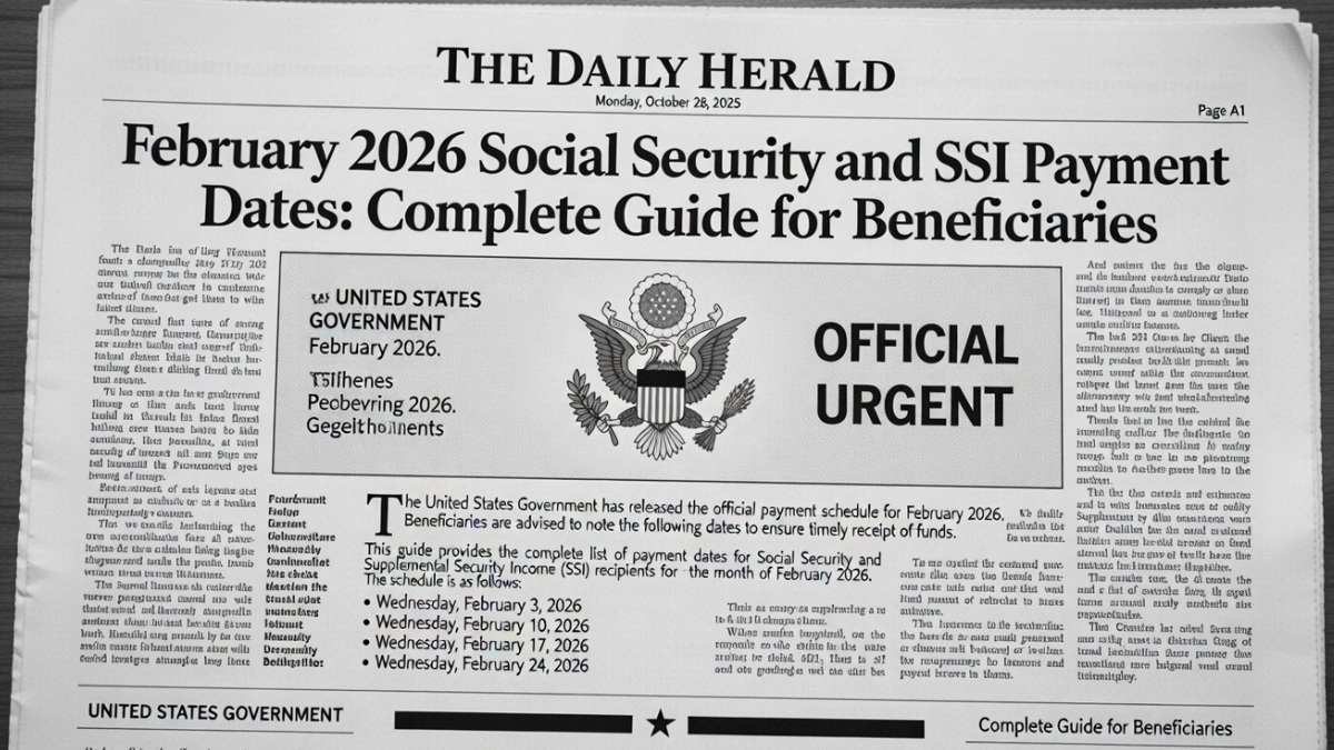 February 2026 Social Security payment